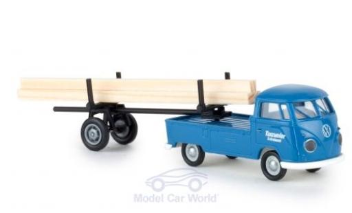 Diecast model cars Volkswagen T1 B Schreinerei Kunzweiler with beladenem Nachl&Atilde;&curren;ufer 1/87 Brekina