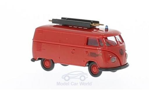 Diecast model cars Volkswagen T1 B Werkfire brigade Fahr van 1/87 Brekina