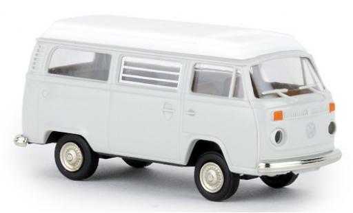 Diecast model cars Volkswagen T2 B Camper grey 1972 avec Aufstellroof 1/87 Brekina