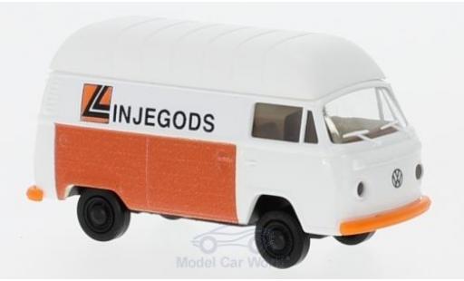 Diecast model cars Volkswagen T2 Base Hochroof-van Linjegods (NO) 1/87 Brekina