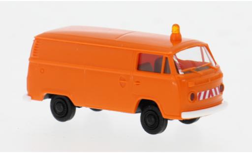 Diecast model cars Volkswagen T2 B van 1973 Kommunal 1/87 Brekina