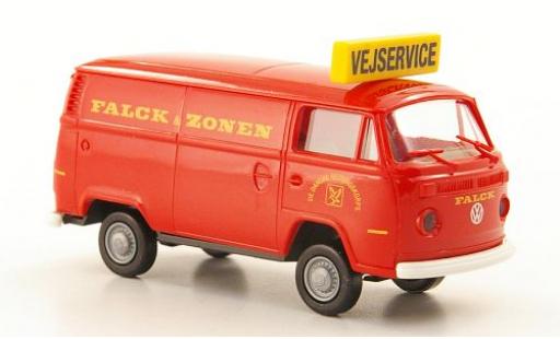 Diecast model cars Volkswagen T2 Base van Falck & Zonen Vejservice (DK) 1/87 Brekina