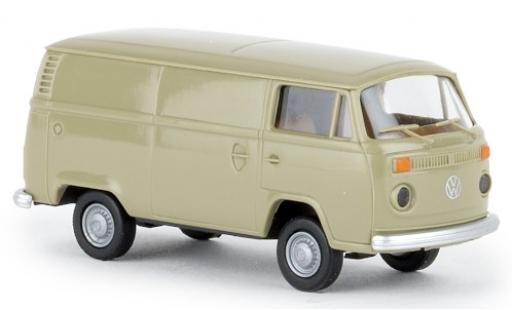 Diecast model cars Volkswagen T2 B van grey 1972 1/87 Brekina