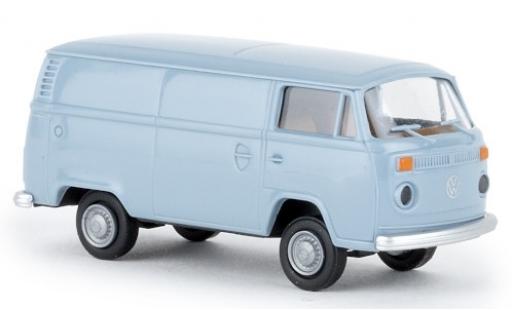 Diecast model cars Volkswagen T2 B van blue 1972 1/87 Brekina