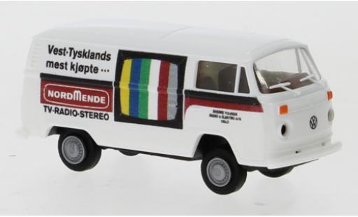 Diecast model cars Volkswagen T2 B van Nordmende (NO) 1973 1/87 Brekina