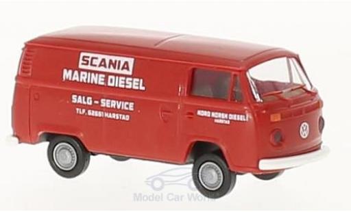 Diecast model cars Volkswagen T2 Base van Scania Service 1/87 Brekina