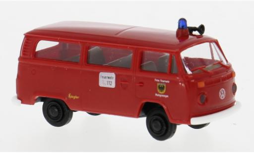 Diecast model cars Volkswagen T2 B Estate 1973 Fire brigade Markgr&Atilde;&para;ningen 1/87 Brekina
