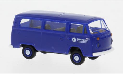 Diecast model cars Volkswagen T2 B Estate 1973 THW Jugend NRW 1/87 Brekina