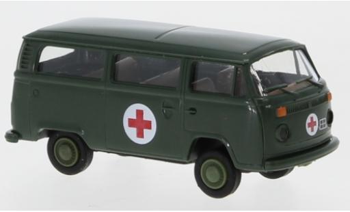 Diecast model cars Volkswagen T2 B Estate Bundeswehr - Rotes Kreuz 1973 1/87 Brekina