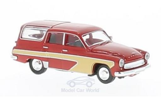 Diecast model cars Wartburg 311 Camping red/beige 1/87 Brekina