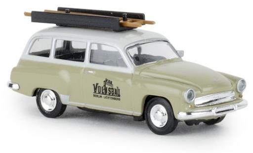 Diecast model cars Wartburg 311 Kombi Estate VEB Volksbau 1965 1/87 Brekina