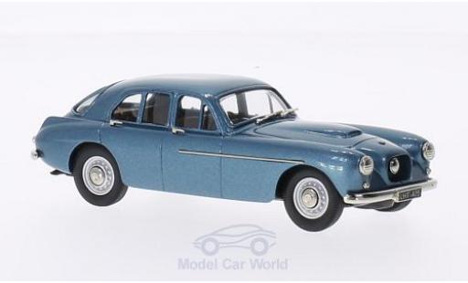 Diecast model cars Bristol 405 berline metallic blue 1955 1/43 Brooklin