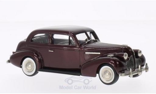 Diecast model cars Buick Century Sedan 2-door Touring M-68 metallic red 1939 1/43 Brooklin