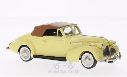 Diecast model cars Buick Century Convertible Coupe M66-C yellow/brown 1939 1/43 Brooklin