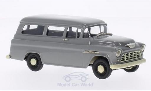 Diecast model cars Chevrolet Suburban suv Carryall grey 1955 1/43 Brooklin