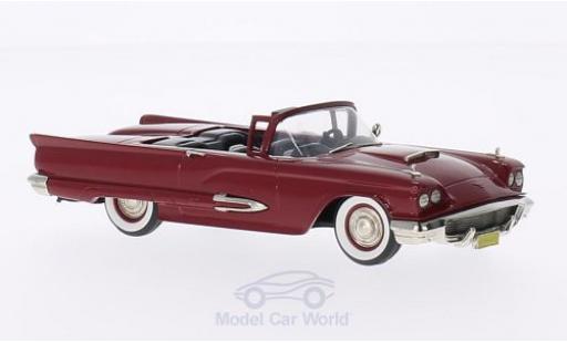 Diecast model cars Ford Thunderbird Squarebird Convertible red 1959 1/43 Brooklin