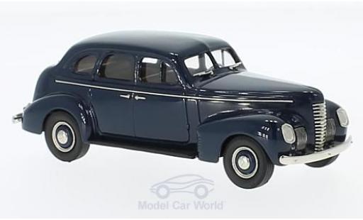 Diecast model cars Nash Ambassador Eight 4-Door Sedan blue 1939 1/43 Brooklin