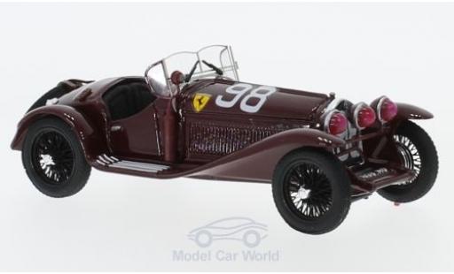 Diecast model cars Alfa Romeo 2300 mille miglia RHD No.98 Scuderia Ferrari 1933 T.Nuvolari/D.Compagnoni 1/43 Brumm