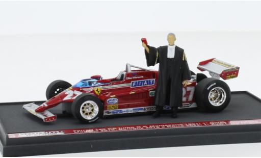 Diecast model cars Ferrari 126 CK turbo No.27 formule 1 GP Monaco 1981 1/43 Brumm