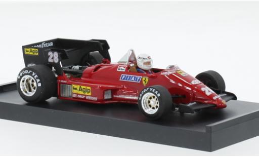 Diecast model cars Ferrari 126 C4 turbo No.28 formule 1 GP Belgique 1984 1/43 Brumm