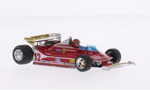 Diecast model cars Ferrari 312 T4 No.12 Scuderia formule 1 GP USA West 1979 1/43 Brumm