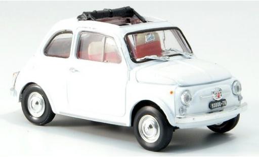 Diecast model cars Fiat 500 F white 1965 1/43 Brumm