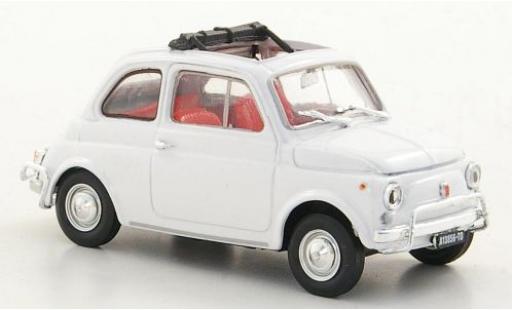 Diecast model cars Fiat 500 L white 1968 1/43 Brumm