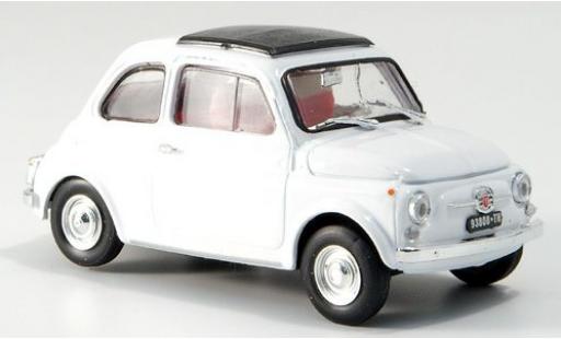 Diecast model cars Fiat 500 F white 1965 1/43 Brumm