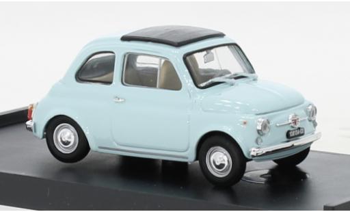 Diecast model cars Fiat 500 F blue clair 1965 1/43 Brumm