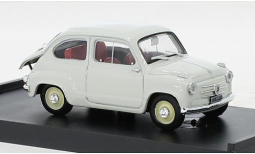 Diecast model cars Fiat 600 Berlina grey clair 1956 1/43 Brumm