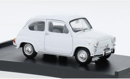 Diecast model cars Fiat 600 D Berlina Fanaloni white 1965 1/43 Brumm
