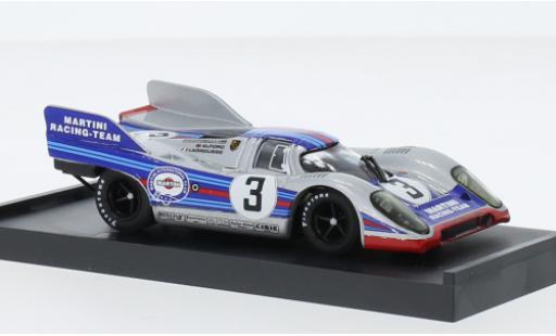 Diecast model cars Porsche 917 1971 K No.3 Martini Racing Team Martini 1000km Monza 1/43 Brumm