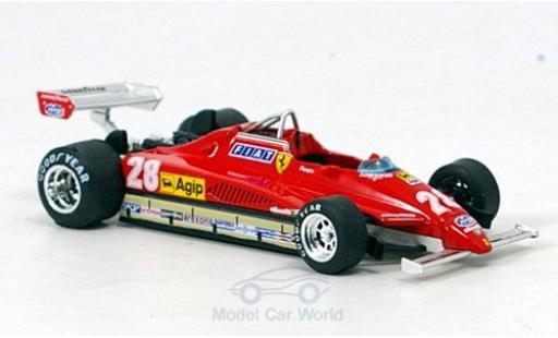 Diecast model cars Ferrari 126 C2 Turbo No.28 formula 1 GP San Marino D.Pironi 1/43 Brumm