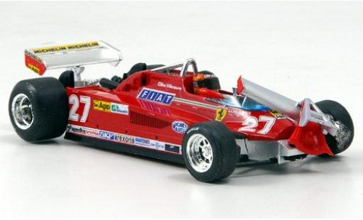 Diecast model cars Ferrari 126 CK Turbo No.27 Scuderia formula 1 GP Kanada 1981 ronde 55-56 G.Villeneuve 1/43 Brumm
