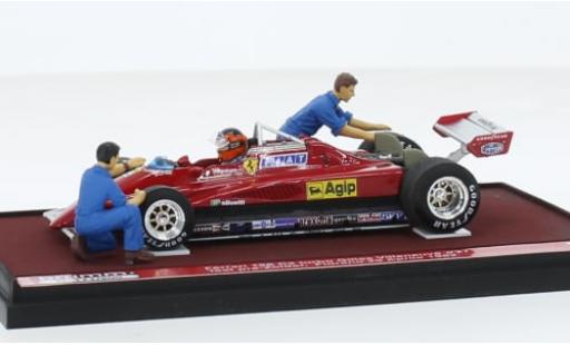 Diecast model cars Ferrari 126 C2 turbo formula 1 Test Fiorano 1982 1/43 Brumm