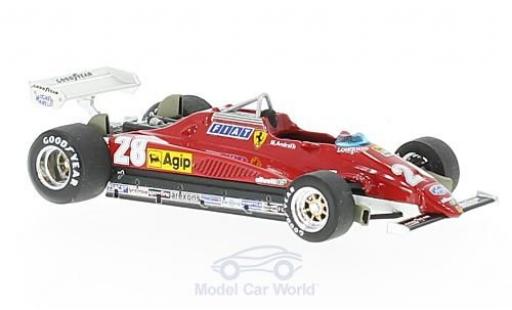 Diecast model cars Ferrari 126 C2 turbo No.28 formula 1 GP Italien M.Andretti 1/43 Brumm
