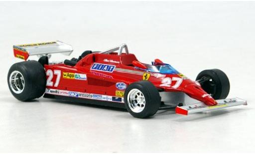Diecast model cars Ferrari 126 CK Turbo No.27 Scuderia formula 1 GP Monte Carlo 1981 G.Villeneuve sans Vitrine 1/43 Brumm