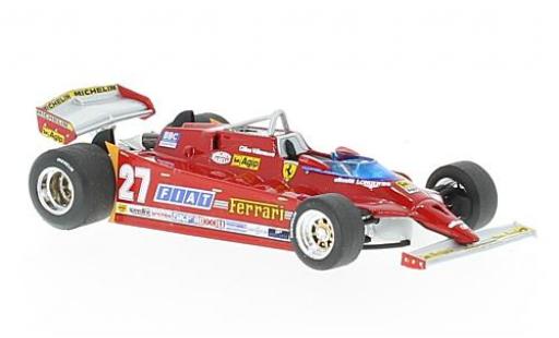 Diecast model cars Ferrari 126 CX comprex No.27 formula 1 GP USA 1981 G.Villeneuve 1/43 Brumm
