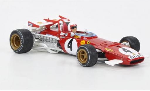 Diecast model cars Ferrari 312 B No.4 GP Italien 1970 avec figurine de conducteur C.Regazzoni 1/43 Brumm