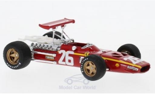 Diecast model cars Ferrari 312 P F1 No.26 formula 1 GP Frankreich 1968 J.Ickx 1/43 Brumm