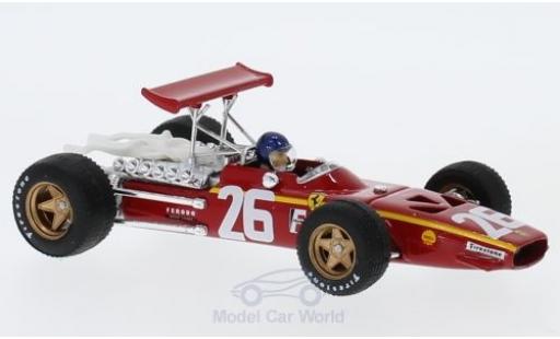 Diecast model cars Ferrari 312 P F1 No.26 formula 1 GP Frankreich 1968 with Fahrer J.Ickx 1/43 Brumm