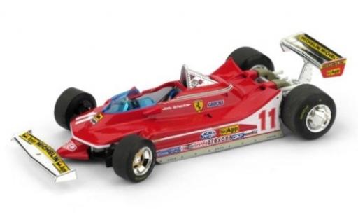Diecast model cars Ferrari 312 T4 No.11 Scuderia formula 1 GP Italien 1979 with lenkbaren Vorderr&Atilde;&curren;dern J.Scheckter 1/43 Brumm
