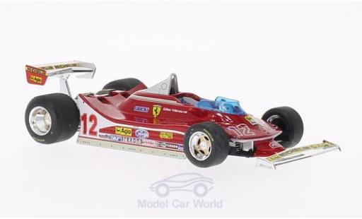 Diecast model cars Ferrari 312 T4 No.12 GP Frankreich 1979 G.Villeneuve 1/43 Brumm