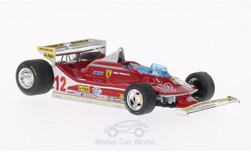 Diecast model cars Ferrari 312 T4 No.12 GP Monaco 1979 G.Villeneuve 1/43 Brumm