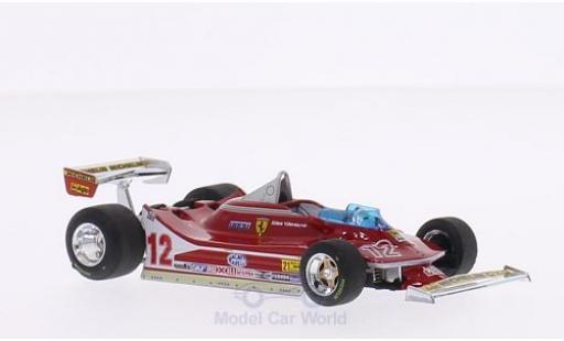 Diecast model cars Ferrari 312 T4 No.12 Scuderia formula 1 GP USA West 1979 G.Villeneuve 1/43 Brumm