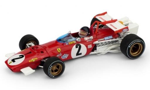 Diecast model cars Ferrari 312 B No.2 Scuderia formula 1 GP Italien 1970 y compris les figurine de conducteur J.Ickx 1/43 Brumm