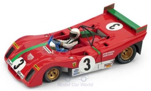 Diecast model cars Ferrari 312 PB RHD No.3 Targa Florio 1972 S.Munari 1/43 Brumm