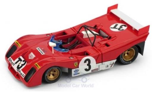 Diecast model cars Ferrari 312 PB RHD No.3T Targa Florio 1972 T-Car A.Merzario/S.Munari 1/43 Brumm