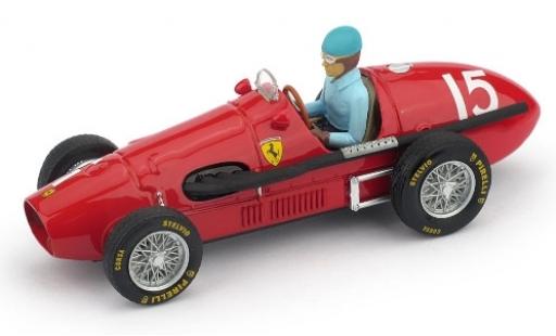 Diecast model cars Ferrari 500 F2 No.15 Scuderia GP Gro&Atilde;�britannien 1952 avec figurine de conducteur A.Ascari 1/43 Brumm