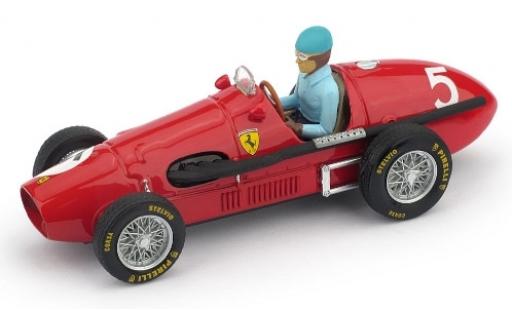 Diecast model cars Ferrari 500 F2 No.5 Scuderia GP Gro&Atilde;�britannien 1953 avec figurine de conducteur A.Ascari 1/43 Brumm